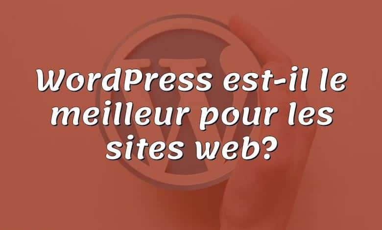 WordPress est-il le meilleur pour les sites web?