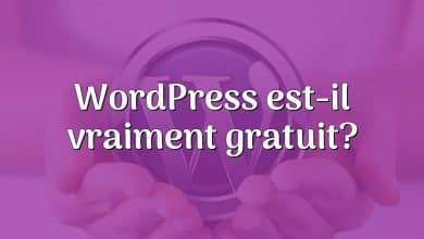 WordPress est-il vraiment gratuit?