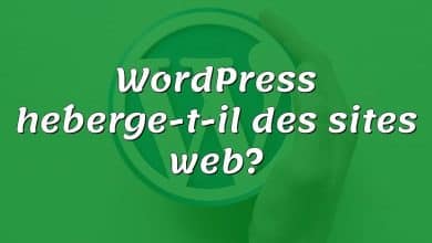 WordPress héberge-t-il des sites web?