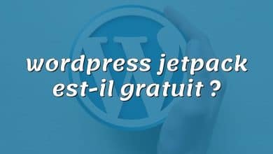 wordpress jetpack est-il gratuit ?