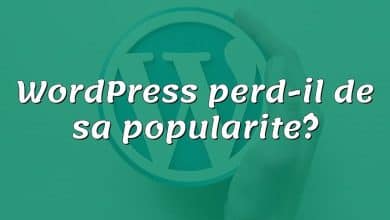 WordPress perd-il de sa popularité?