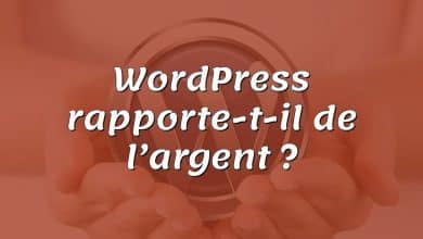 WordPress rapporte-t-il de l’argent ?