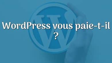 WordPress vous paie-t-il ?